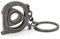 VmG-Store Rotor Schlüsselanhänger beweglicher Kreiskolbenmotor Wankelmotor S086 (Schwarz Chrom)