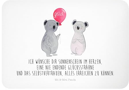 Mr. & Mrs. Panda Magnet Koala Luftballon - Geschenk, Whiteboard Magnet, Koalabär, Geburtstag, Party, Kühlschrank Dekoration, Dekomagnet,