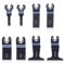 zosenda 8 cuchillas universales de acero de alto carbono para corte de madera, cuchillas oscilantes multiherramienta de liberación rápida para Fein, Dremel, Bosch, Makita, Dewalt