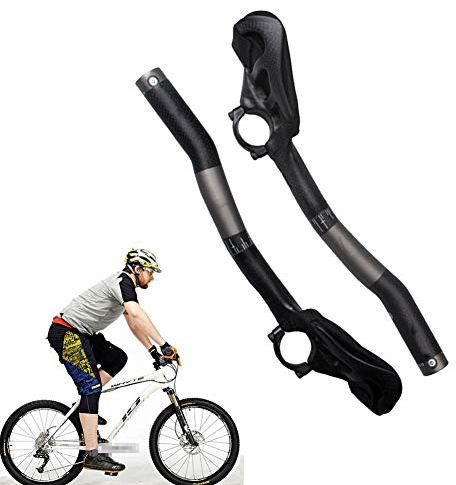 NANANA Carbon Triathlon Rennrad Lenker Aerobar Lenkeraufsatz Tri Bar für Rennradsport, Ruhe Lenker Aerolenker 31.8Mm[Schrubben 340Mm]
