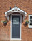UK CANOPIES Rockingham Door Canopy, Porch Canopy, Rain Shelter For Door - Easy-To-Install, No Maintenance, Depth74.5xW149xH97cm