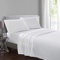 Yorkshire Bedding King Size Flat Sheet 100% Egyptian Cotton Bed Sheets 200 Thread Count Breathable and Fade Resistant Hotel Quality White Bed Sheet (270 Cm x 298 Cm)