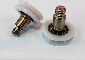 Cuscinetti Box Doccia VR - Kit 2 PEZZI Ricambio Rotella Doccia a Carrucola Diametro 23 Spessore 6 Lunghezza 22,6 M6 Profilo a V (T146)