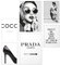 Papierschmiede® XL Mood Poster Set Coco Schwarz-Weiß, Bilder Wohnzimmer Deko Schlafzimmer, 2x DIN A2 (ca. 59x42) und 4x DIN A3 (ca. 30x42), Glamour Lifestyle Mode - ohne Rahmen
