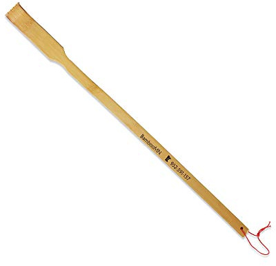 BambooMN Gratte-dos en bois de bambou traditionnel de 41,9 cm pour soulager les démangeaisons et le stress - Format fin de voyage - Accessoire de massage pour relaxation corporelle
