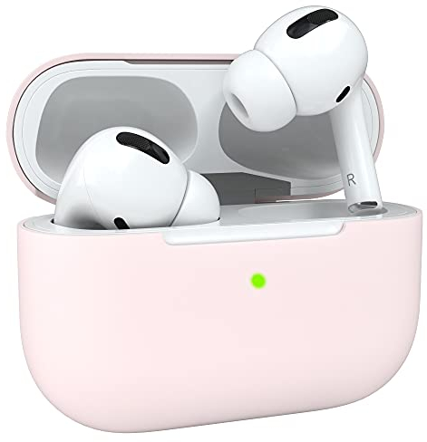 EAZY CASE - Schutzhülle für AirPods Pro Hülle Rosa Silikon Case Stoßfest mit Deckel Schutz Antikratz Etui Cover rutschfeste Silikonhülle für Airpod Pro 1. Generation Silikoncase in Hell Pink