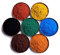 Iron Oxide Powder 7 Pack, Cosmetic Grade Pigment, Black Iron Oxide, Yellow Iron Oxide, red Iron Oxide, Blue Iron Oxide, Green Iron Oxide, Orange Iron Oxide and Brown Iron Oxide, 100g of Each Color