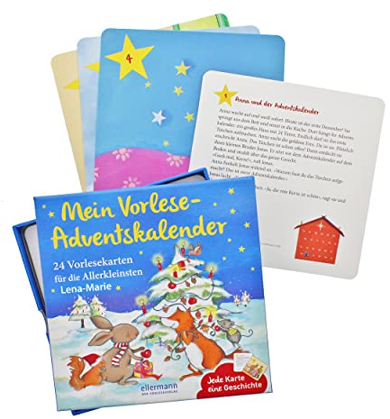Mein Vorlese-Adventskalender mit Personalisierung Kinder-Adventskalender mit Namens-Gravur
