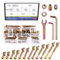 Glarks 138Pcs M6 Baby Bett Krippe Schrauben Hardware Ersatz Kit, M6x25/35/45/55/65/75/85MM Hex Sockel Cap Schrauben mit Muttern Unterlegscheiben und Werkzeuge für Stuhl Tisch Schränke Möbel