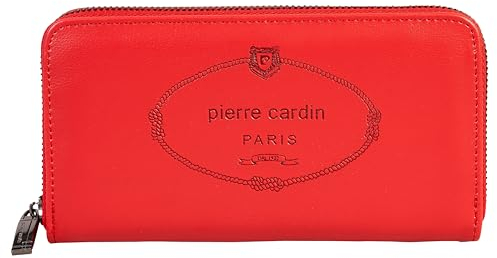 Pierre Cardin Portefeuille pour Femme, Fille, Beau, Grand, spacieux,Simili Cuir synthétique, Cadeau, avec Porte-Monnaie, Porte-Billets
