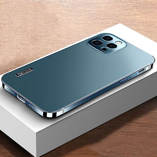 LIFEKA metal For iPhone 11 13 14 12 Pro max case mobile phone case all-inclusive lens anti fall high-end luxury protective cover magnetic,Blue,For iPhone 12