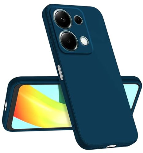 Longstong Custodia Compatibile con Redmi Note 13 Pro 4G / POCO M6 Pro 4G (6.67), Sottile Antishock Personalizzata Design Minimalista - Blu zaffiro