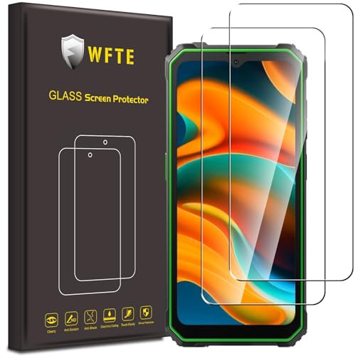WFTE [Lot de 2 Verre Trempé pour Blackview BV4800, 0,26mm Film de Protection D'écran avec Haute Transparence à 99%, Anti-Trace Protecteur avec Dureté 9H Glass