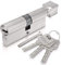 Knaufzylinder LäNge,Zylinderschloss 70mm 90mm Messing-Zylinder-Messingschlüssel mit Kunststoff mit Taste Single Standard Safe Türschlosszylinder mit 3 Tasten Türschloss Ersatzzubehör