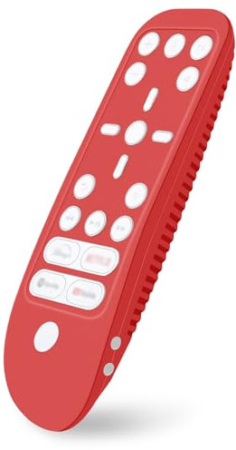 Geekria Coque en Silicone pour télécommande PS5, Absorption des Chocs, Lavable, Coque de Protection intégrale en Silicone pour télécommande PS5 (Rouge)