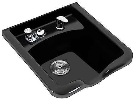 Friseur Waschbecken, Haarwaschbecken ABS-Kunststoff Friseur Waschbecken Mobiles Waschbecken Friseur, Rückwärtswaschbecken