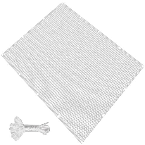 Toldo parasol rectangular de 3 x 4 pies con protección UV para patios, techos y fiestas en el patio, color blanco