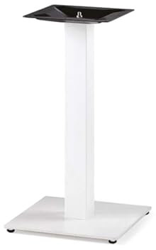 ZStyle Base de Mesa – Estructura Robusta – Metal – Interior/Exterior – Industrial Moderno – Blanco – 44x44 cm – 73 cm de Alto – Para Bar, Catering, Restaurante, Hotel Bistrot