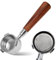 MIUUIPI Bottomless Portafilter 51 mm Compatible with DeLonghi Dedica EC680/EC685/EC885 Espresso Coffee Espresso Machines, Coffee Portafilter with 3 Ears and Wooden Handle, Stainless Steel Filter