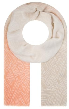 Majea - schmal geschnittenes Damen-Halstuch, dünner Schal, feines Halstuch, sommerlicher Damenschal, Damen Stola (880060) (orange 7)