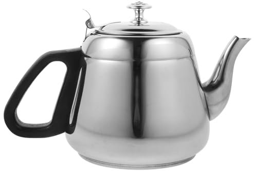 KOCKSHION Teiera in Acciaio Con Filtro Rimovibile Bollitore Da Cucina Per Infusore Per Tè Compatto