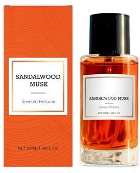 Sandal Musk No.1 Pheromon Parfüm, Sandelholzparfüm Langanhaltender und zart Duft, Ein Elegantes Holz Duft, Unterstreicht den Persönlichen Charme 50ml (1, 1 pc)