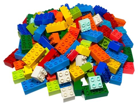 LEGO® DUPLO® Steine Set 50x – 12x 2x4 & 38x 2x2 Bausteine bunt gemischt NEU – Grundsteine 3011 & 3437