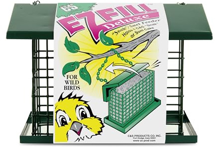 C&S CS750 EZ Fill Deluxe Snak TM/Suet Feeder, Grün