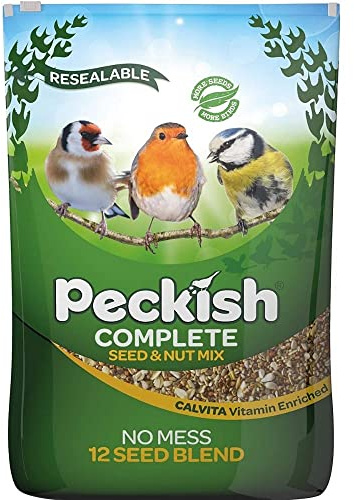 Peckish Complete Seed and Nut No Mess Wild Bird Food Mix, 5 kg