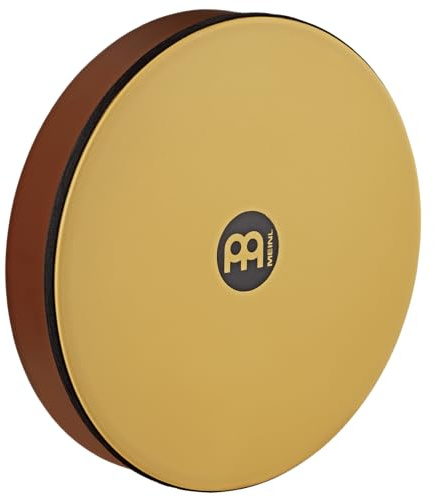 Meinl Percussion HD14AB-TF Hand Drum mit Kunststofffell, 35,56 cm (14 Zoll) Durchmesser, african brown | mit Griffmulde, Durchmesser 14 Zoll, mit Synthetikfell, Siam Eiche