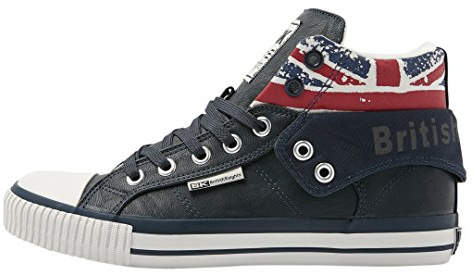 British Knights Herren ROCO High-Top, Blau (Navy/Union Jack 04), 41 EU