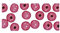 Lot de 115 perles en bois FSC 100 % polies 6 mm de diamètre rose bonbon