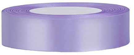 25 Meters of Satin Wedding Party Ribbon 15mm in Multiple Colours Pack Rolls (Lilac) for Gifts Wrap Sew Party, Decorations Events Dress Wedding Christmas Crafts, Bows Car, Floral Balloons Cake More