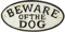 AB Tools Beware of Dog Cast Iron Sign Plaque Door Wall House Fence Gate Post Garden