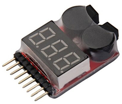1-8S Lipo-Batterie Tester mit Buzzer und Anzeige