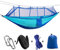 Hamac avec moustiquaire - Pour l'extérieur et le camping - Portable - Tissu parachute - Tente pour deux personnes - 260 x 140 cm - Capacité de charge : 200 kg L bleu
