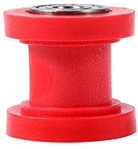 Qiilu 10mm Chaîne Rouleau Curseur Tendeur Roue Guide Pit Dirt Mini Vélo Moto ATV(Rouge)