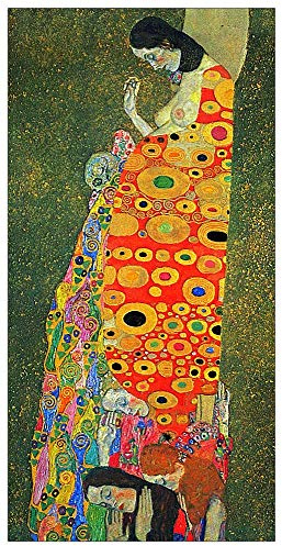 ArtPlaza TW90324 Klimt Gustav - Abandoned Hope Dekorative Paneele, Holz MDF, Multifarbiert, 70x140 Cm