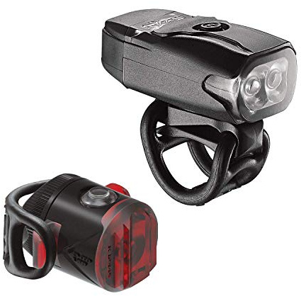 LEZYNE KTV Drive & Femto USB Compact Rechargeable LED Bike Light Set Front and Rear Bike Lights