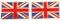 Emblems-gifts Union Jack Emaille Verziert Manschettenknöpfe (N72) + Geschenktüte