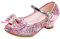 mama stadt Scarpe Principessa Bambina Scarpe Bimba Tacco Scarpe Glitterate Tacchi Ragazza Scarpe Cosplay Principessa con Paillettes Scarpe Eleganti Bambina per Cerimonia Festa, Rosa/ 32