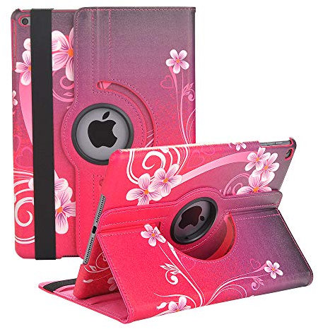 Rotating Case for iPad 9.7 inch 6th Gen, 5th Gen/iPad Air 2 / iPad Air - 360 Degree Rotating Stand Protective Cover with Auto Sleep Wake for iPad 9.7 2018 2017 / iPad Air 2 / iPad Air (Love)