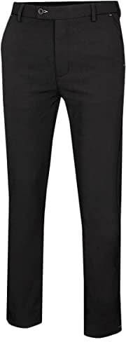 Island Green Essentials Herr Allvädersbundna fleecefodrade byxor, svart, 38 W/31 L