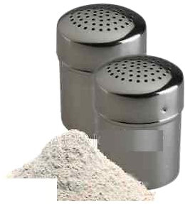 Vision4ever 2 Pack Small Flour Cocoa Chocolate Baking Powder Sugar Shaker Sprinkler