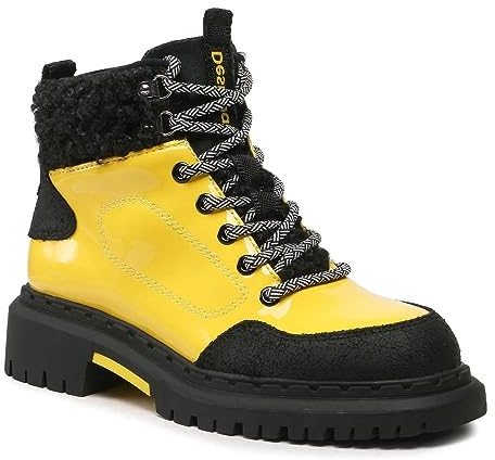 Desigual Bottes de Trekking Jaunes