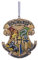 Nemesis Now Harry Potter Hogwarts Wappen zum Aufhängen, Gelb, 8 cm - Baumschmucksanhänger