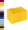 Lavea Lot de 10 Gants de Toilette 15 x 21 cm – Gants de Toilette absorbants et Doux en 100% Coton – Série Elena – Lavables et résistants – Jaune Colza