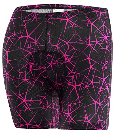Löffler Damen Blog-Style Unterhose mit Sitzpolster, Black-neon pink, 40