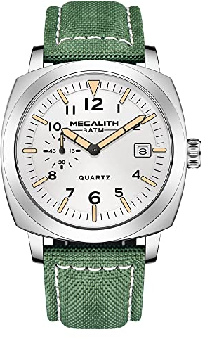 MEGALITH Orologio da Uomo Analogico Militari Orologio Sportivo Calendario Data Impermeabile Orologio