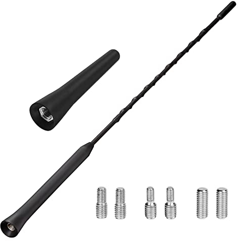 GeekerChip Autoantenne,FM DAB Antenne Auto 6,5cm & 23cm Universal Kfz Dachantenne,Kurze Auto Antenne für AM & FM Empfang